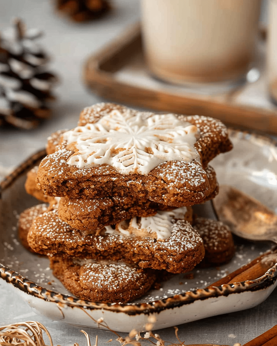 Soft Gingerbread Latte Cookies