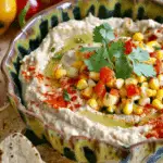 Southwest Hummus with Spicy Corn Relish