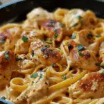 Creamy Paprika Chicken & Pasta with a Hint of Green