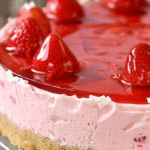 No-Bake Strawberry Jello Cheesecake