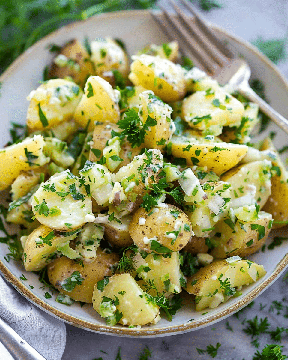 No Mayo Herb Potato Salad