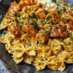Creamy Velveeta Chicken Bowtie Pasta with Cajun Parmesan Sauce