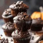 Mini Chocolate Pumpkin Muffins
