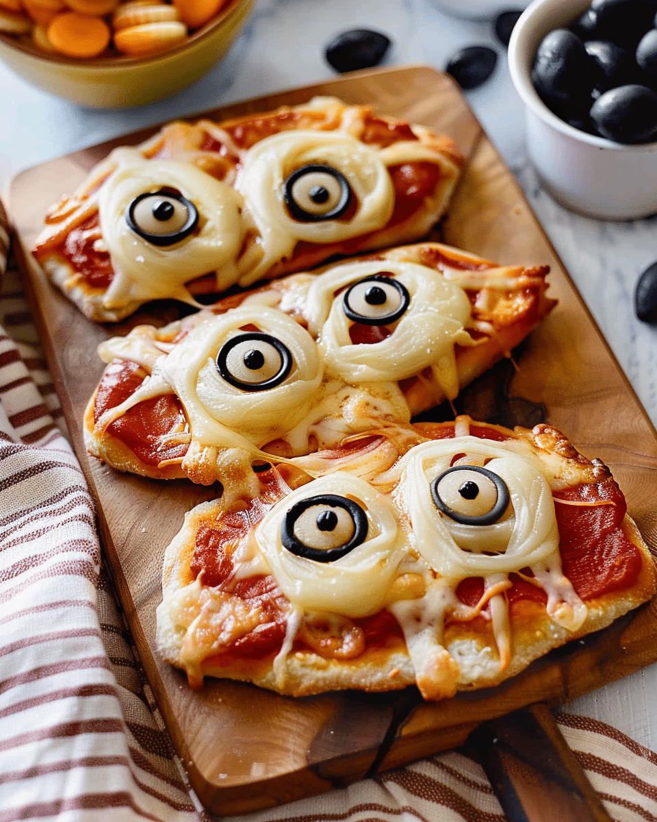Mummy Flatbread Pizza Dippers