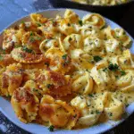 Cajun Mozzarella Chicken Tortellini in Velveeta Garlic Sauce