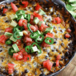 Cheesy Baked Black Bean Dip