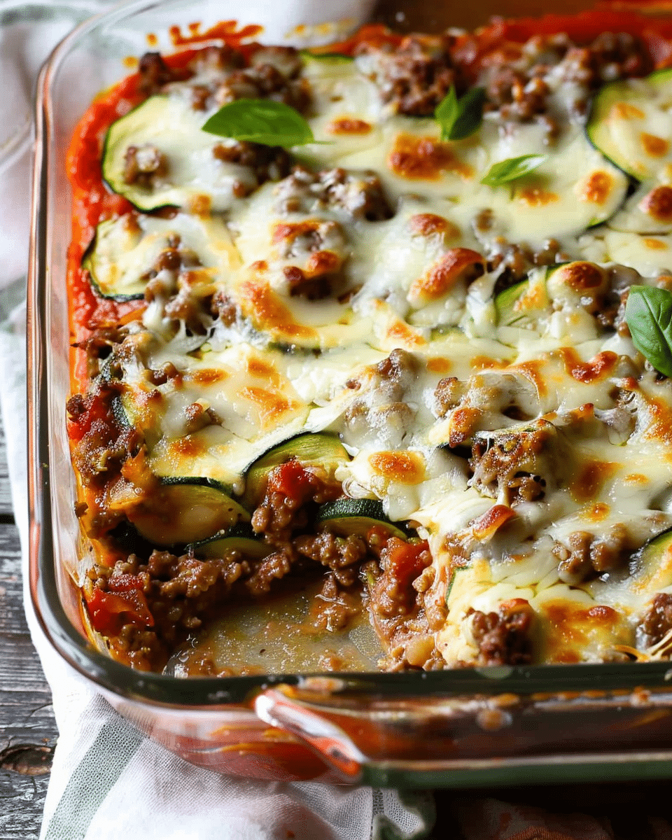 Ground Beef Zucchini Casserole