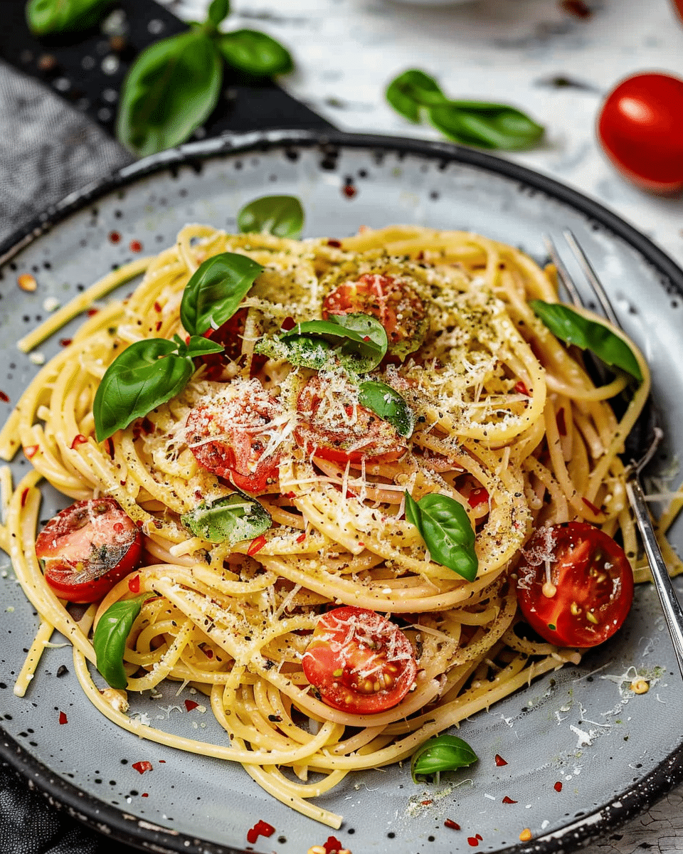 Italian Fresh Tomato Basil Pasta