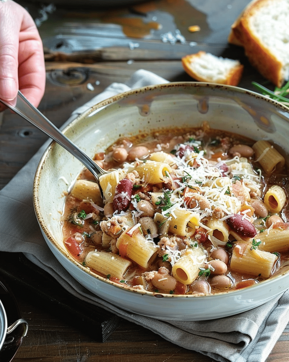 Traditional Italian Pasta e Fagioli