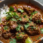 Beef Curry with Coconut Milk and Spices