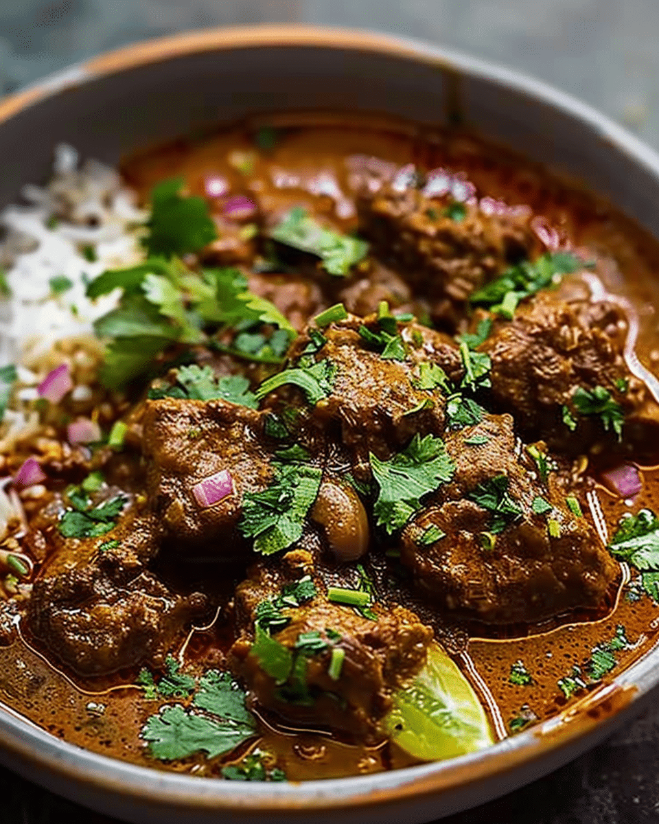 Beef Curry with Coconut Milk and Spices