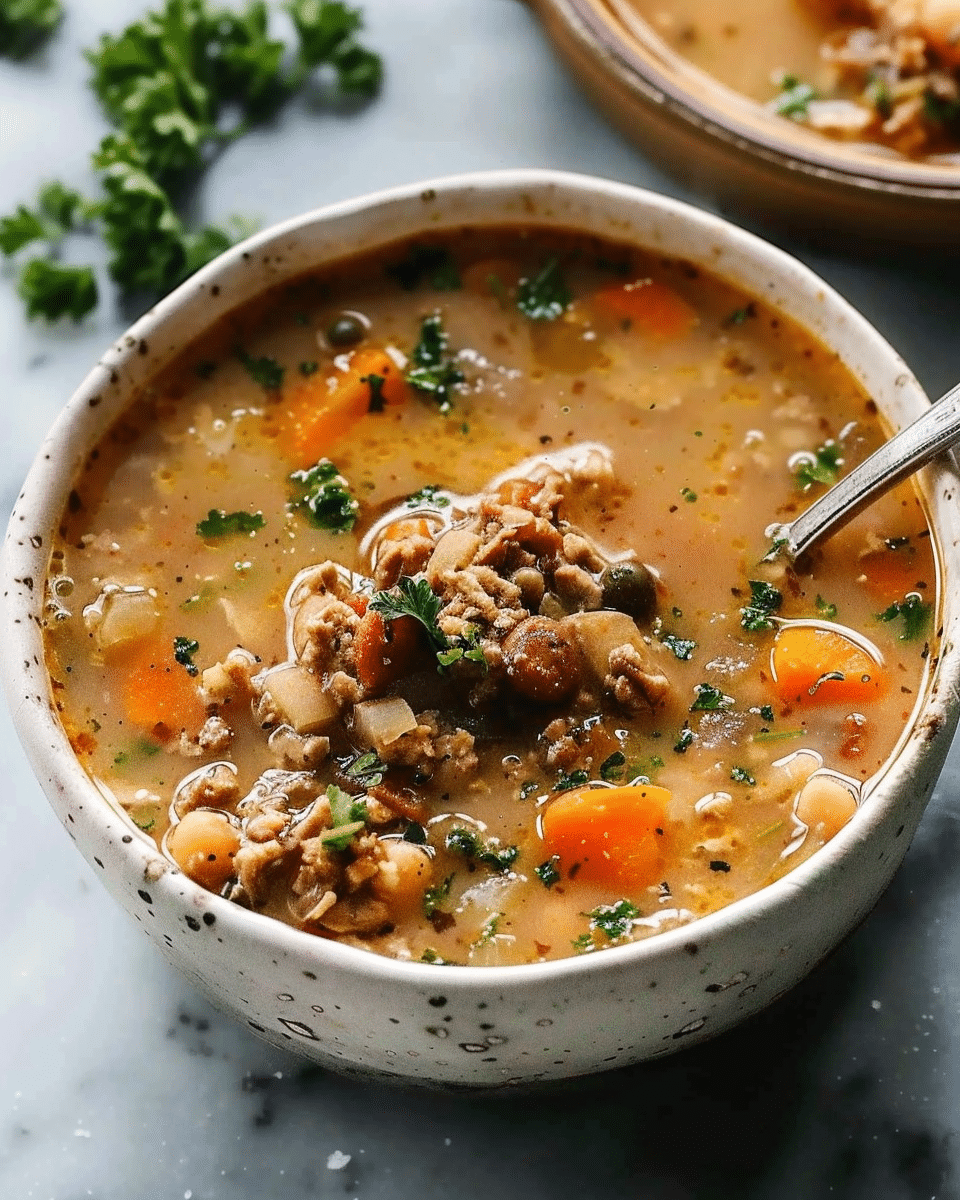 Ground Turkey Soup