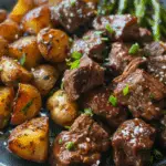 Slow Cooker Asian Steak Bites and Potatoes