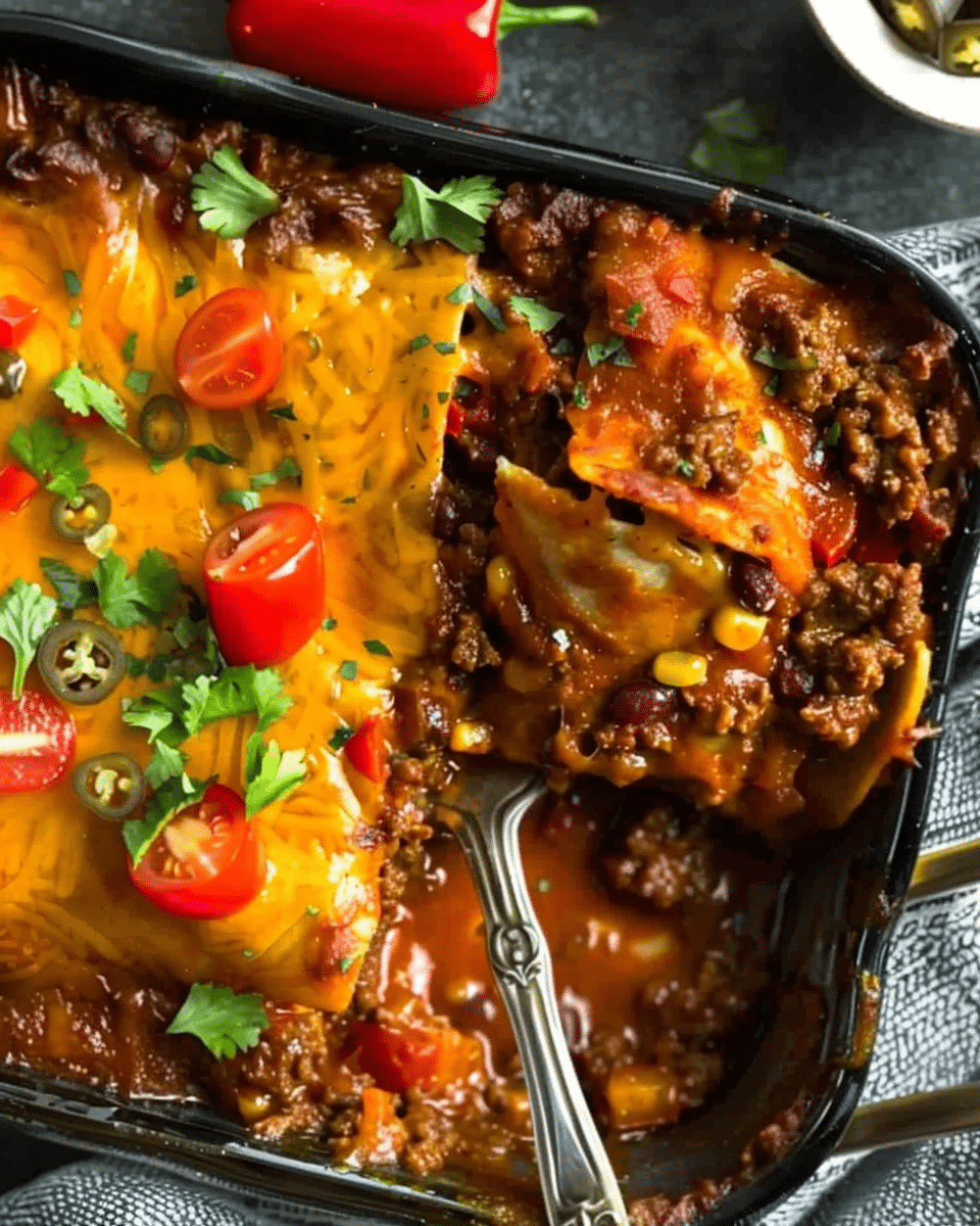 Beef Enchilada Casserole