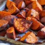 Cinnamon Maple Roasted Sweet Potatoes