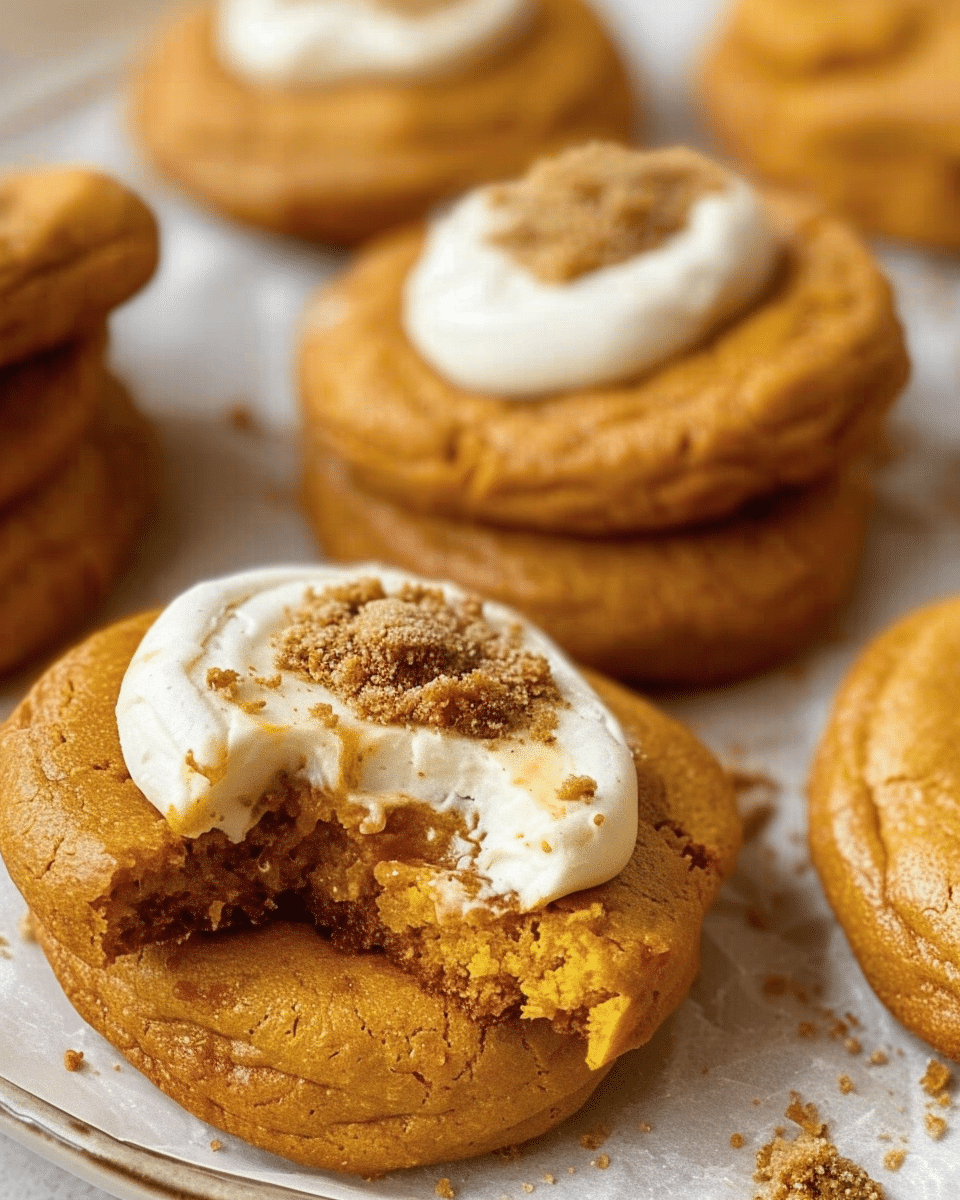 Pumpkin Cheesecake Cookies