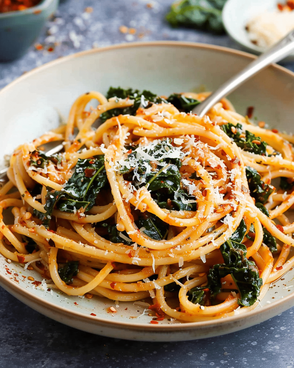 Spicy Kale Pasta
