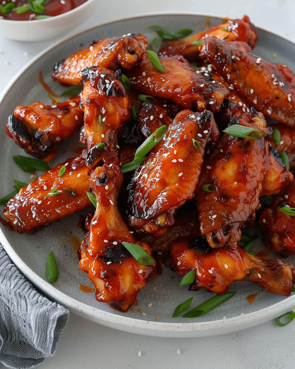 Honey Sriracha Chicken Wings