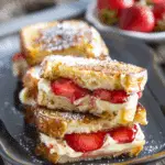 Strawberry Cheesecake Stuffed French Toast