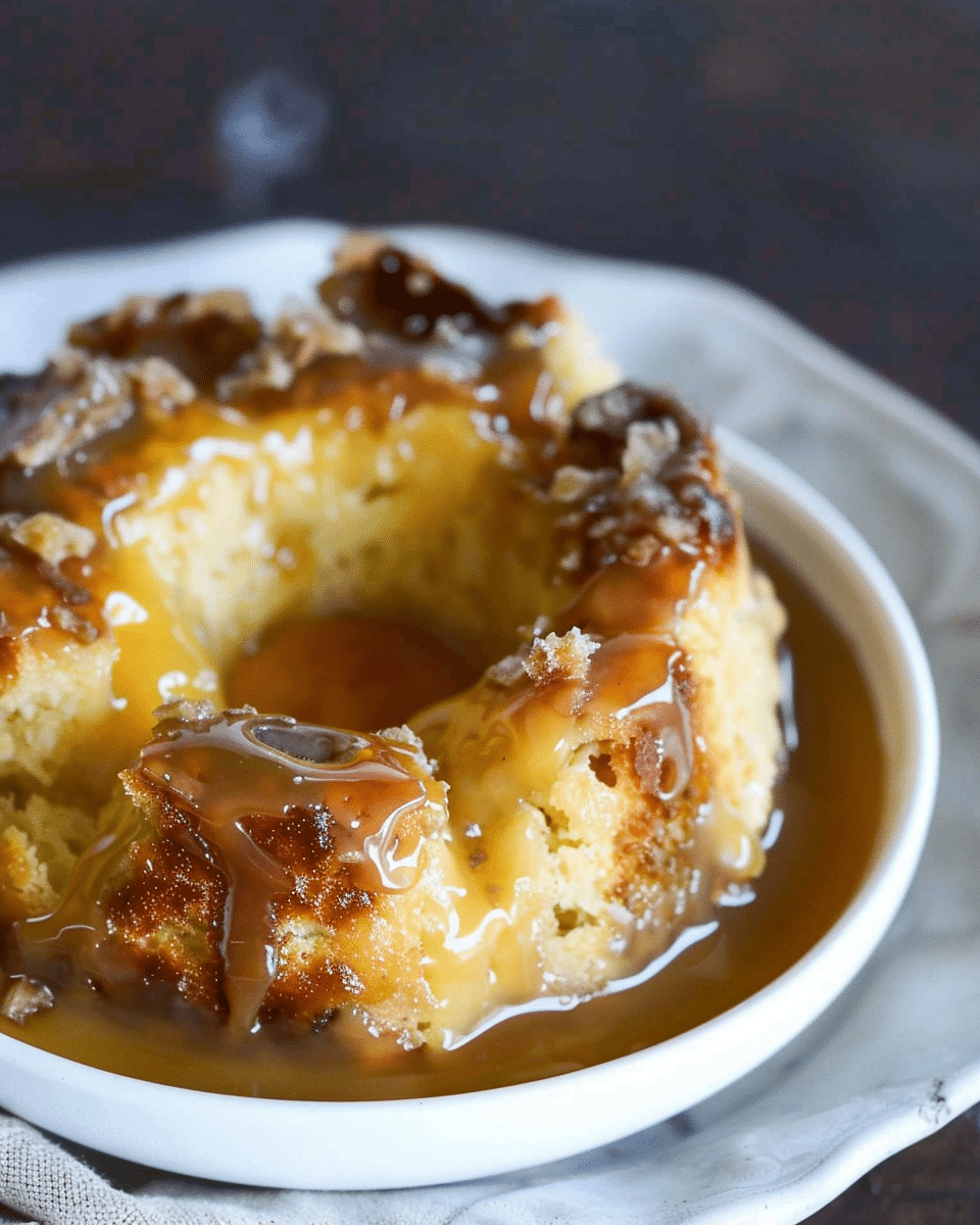 Bread Pudding with Caramel Sauce