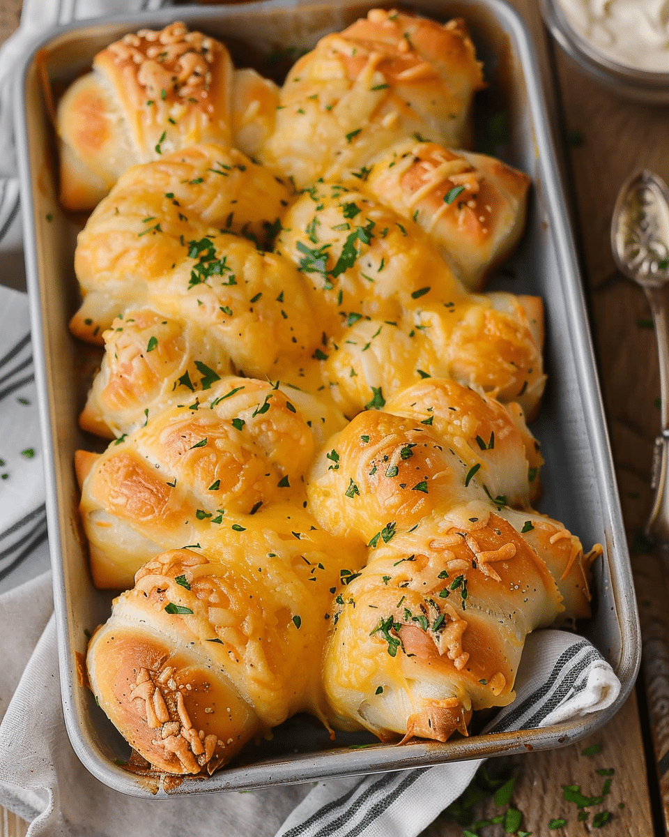 Cheesy Chicken Crescent Rolls