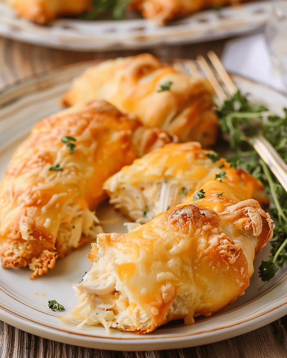 Cheesy Chicken Crescent Rolls