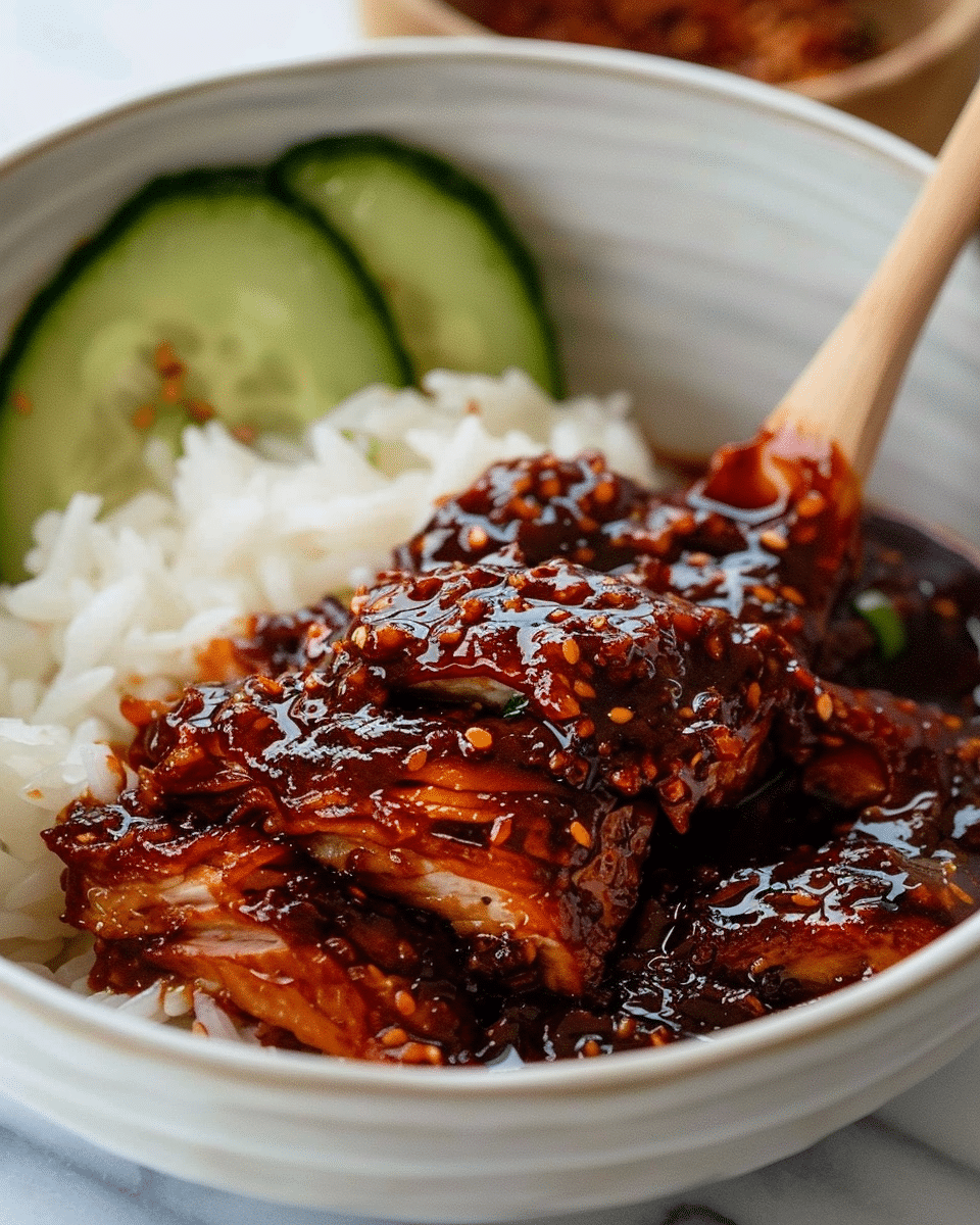 Sticky Honey Gochujang Chicken