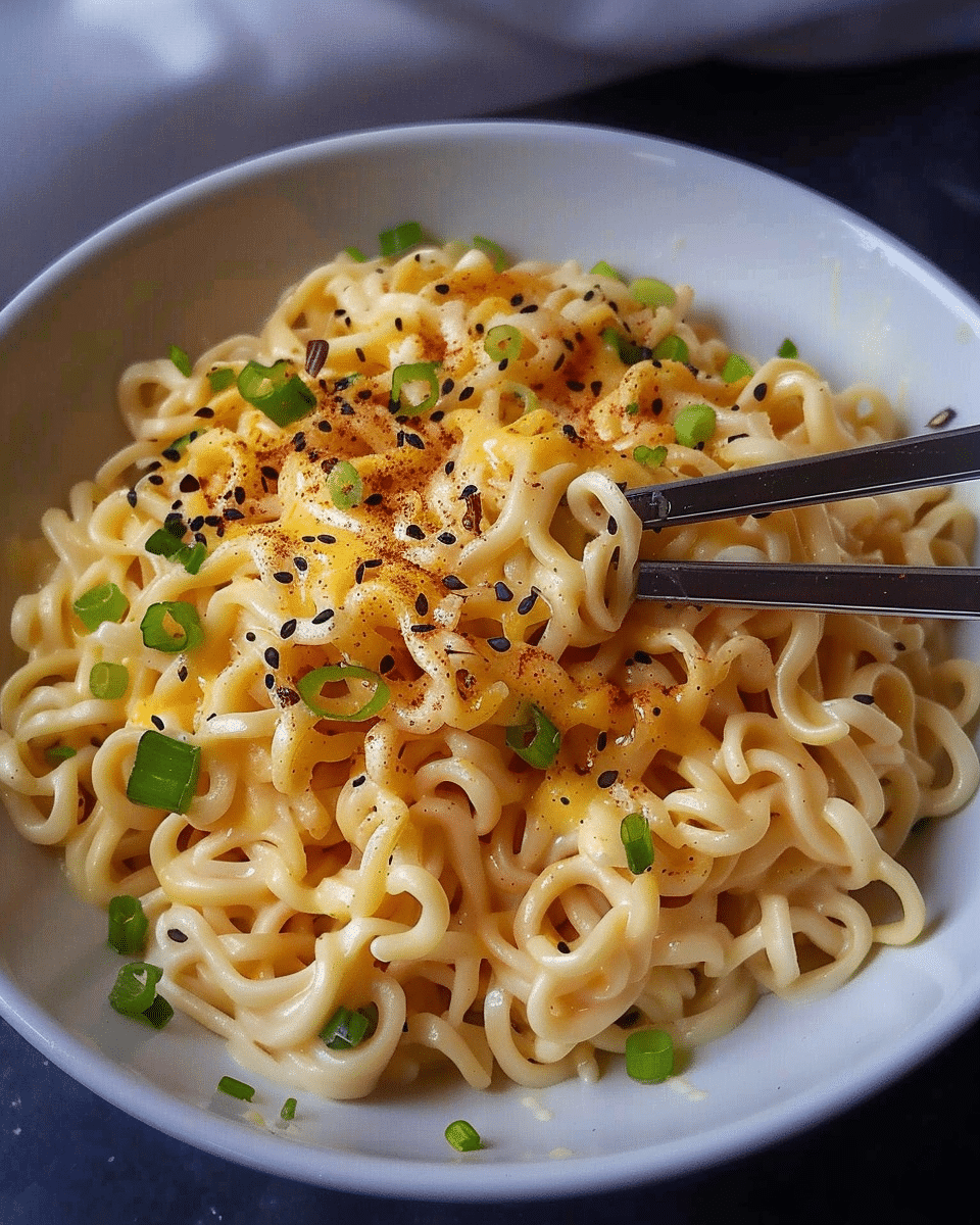 Cheesy Ramen Noodles