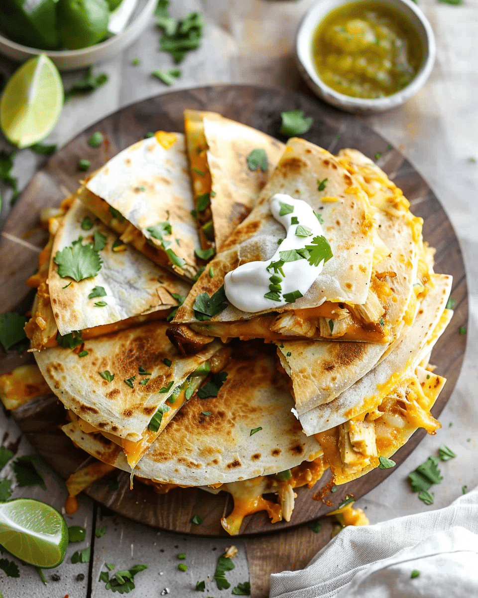 Baked Chicken Quesadillas
