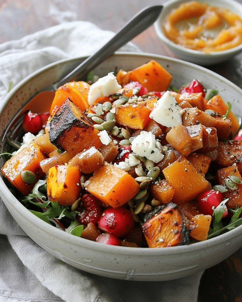 Fall Salad Bowl with Roasted Butternut Squash