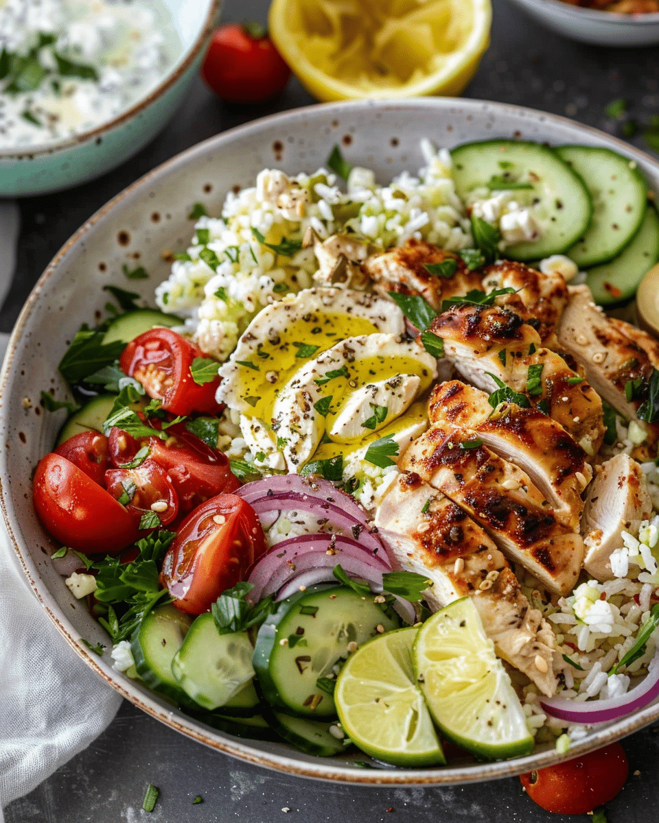 Greek Chicken Bowls