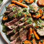 Grilled Beef Tenderloin with Carrots and Chermoula