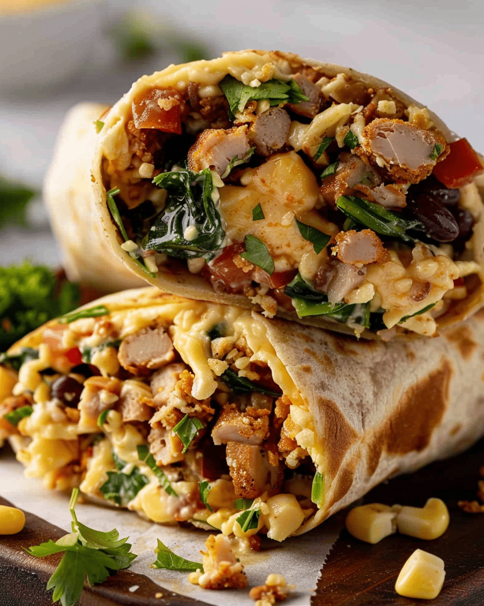 High Protein Breakfast Burrito