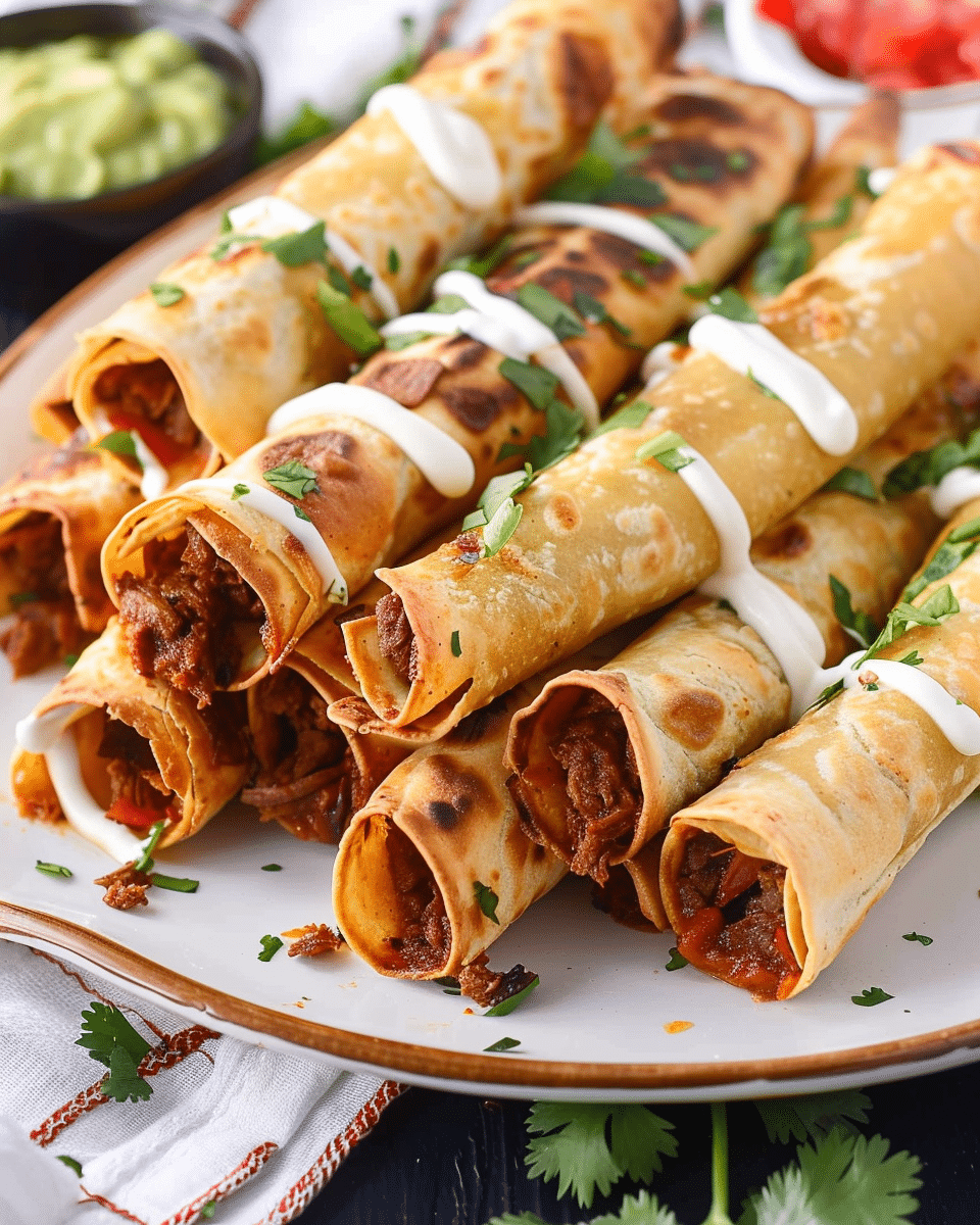 Air Fryer Beef Taquitos