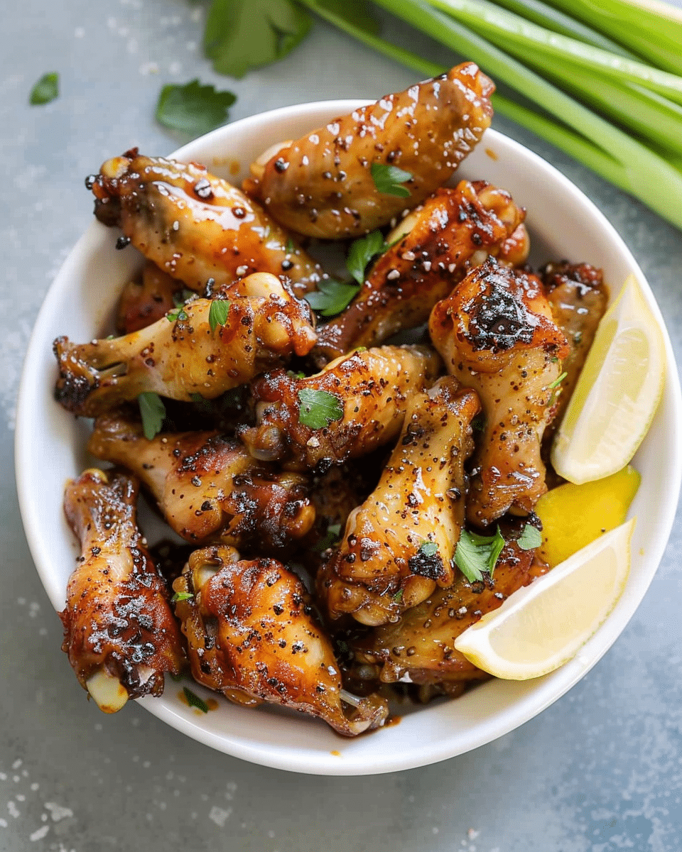 Honey Lemon Pepper Wings