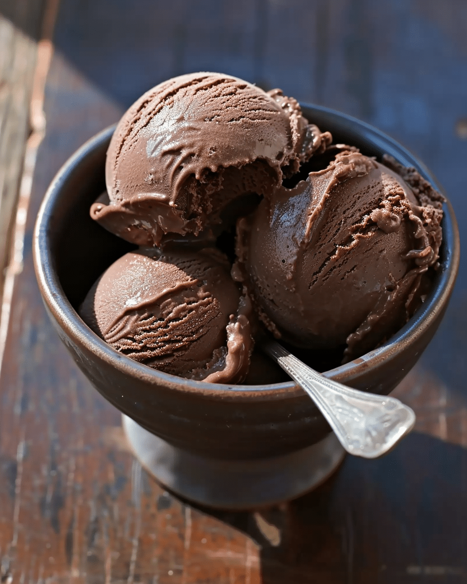 No Churn Chocolate Ice Cream