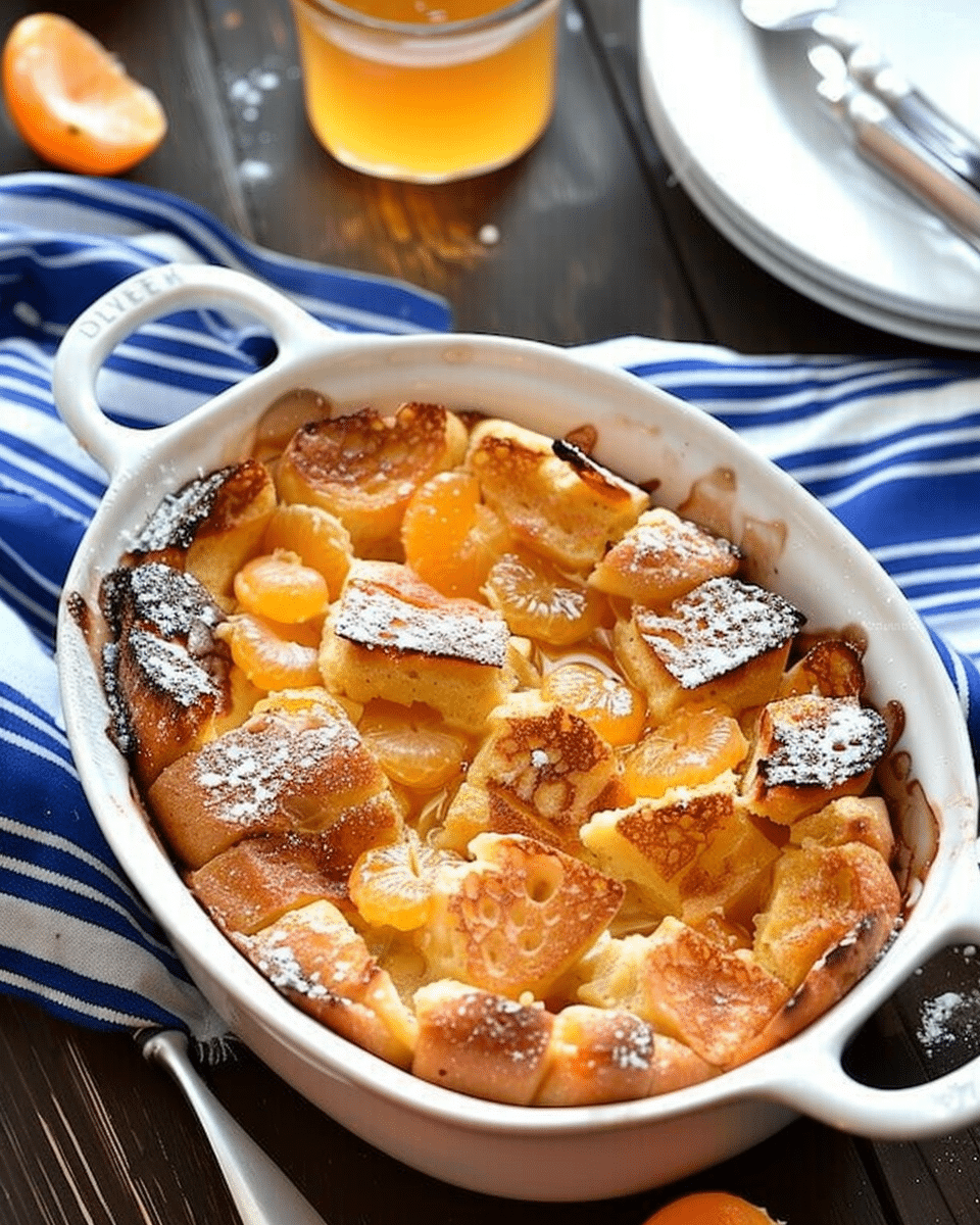 Overnight Maple Clementine French Toast Casserole
