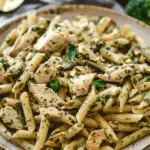 Veggie Pesto Pasta with Chicken