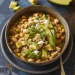 White Turkey Chili with Avocado