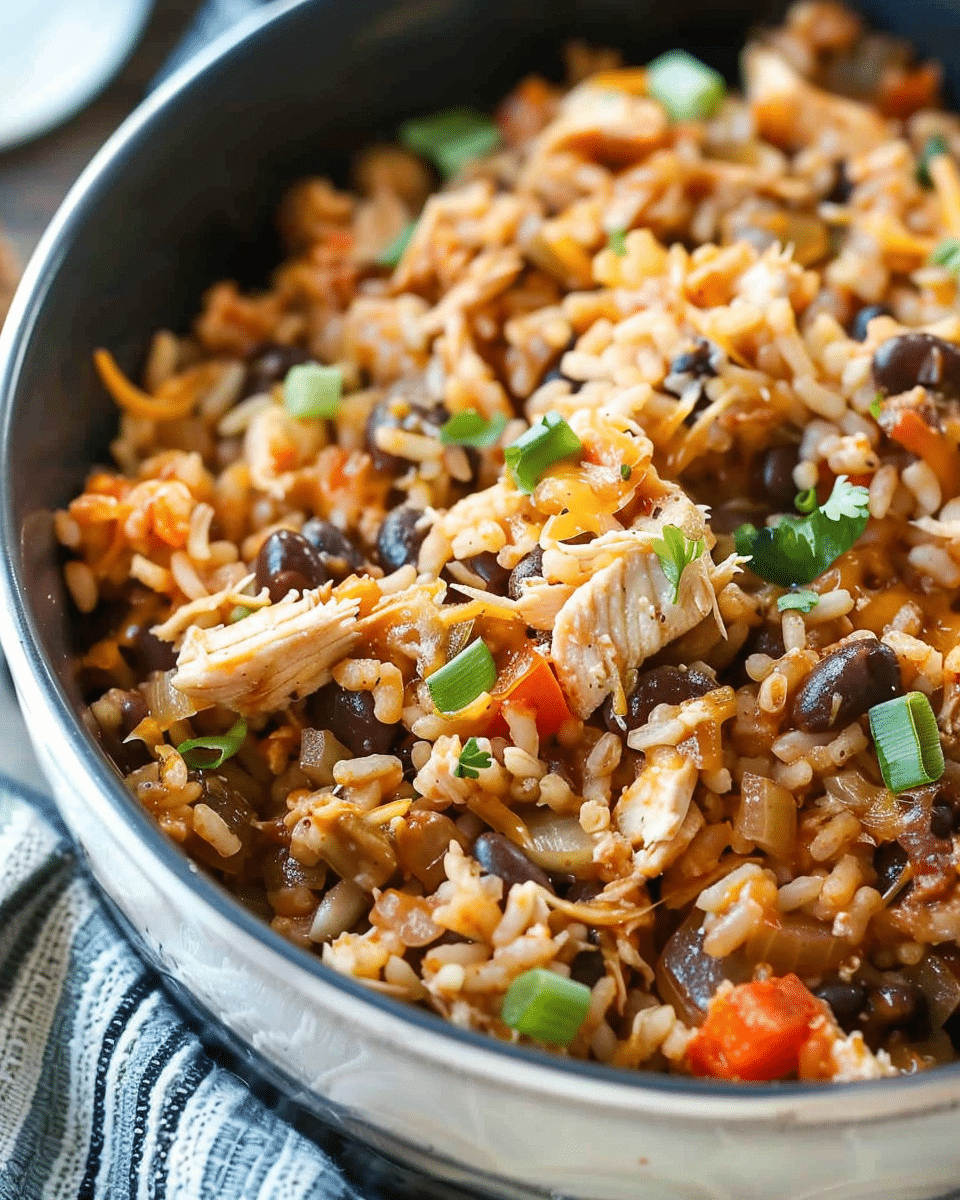 Chicken Taco Rice Casserole