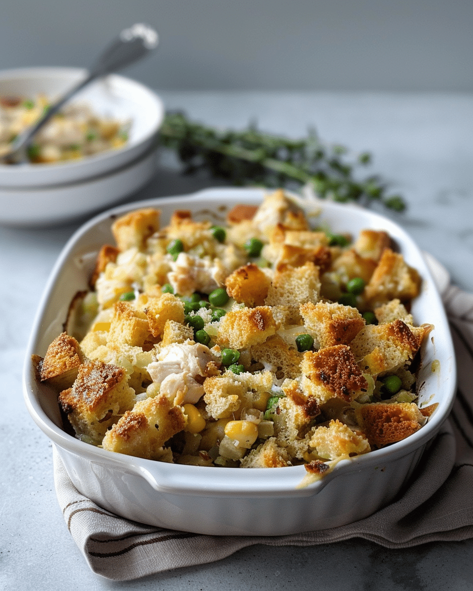 Chicken and Stuffing Casserole