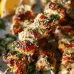 Garlic Parmesan Chicken Skewers (Air Fryer)