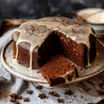 Glazed Chocolate Gingerbread Cake