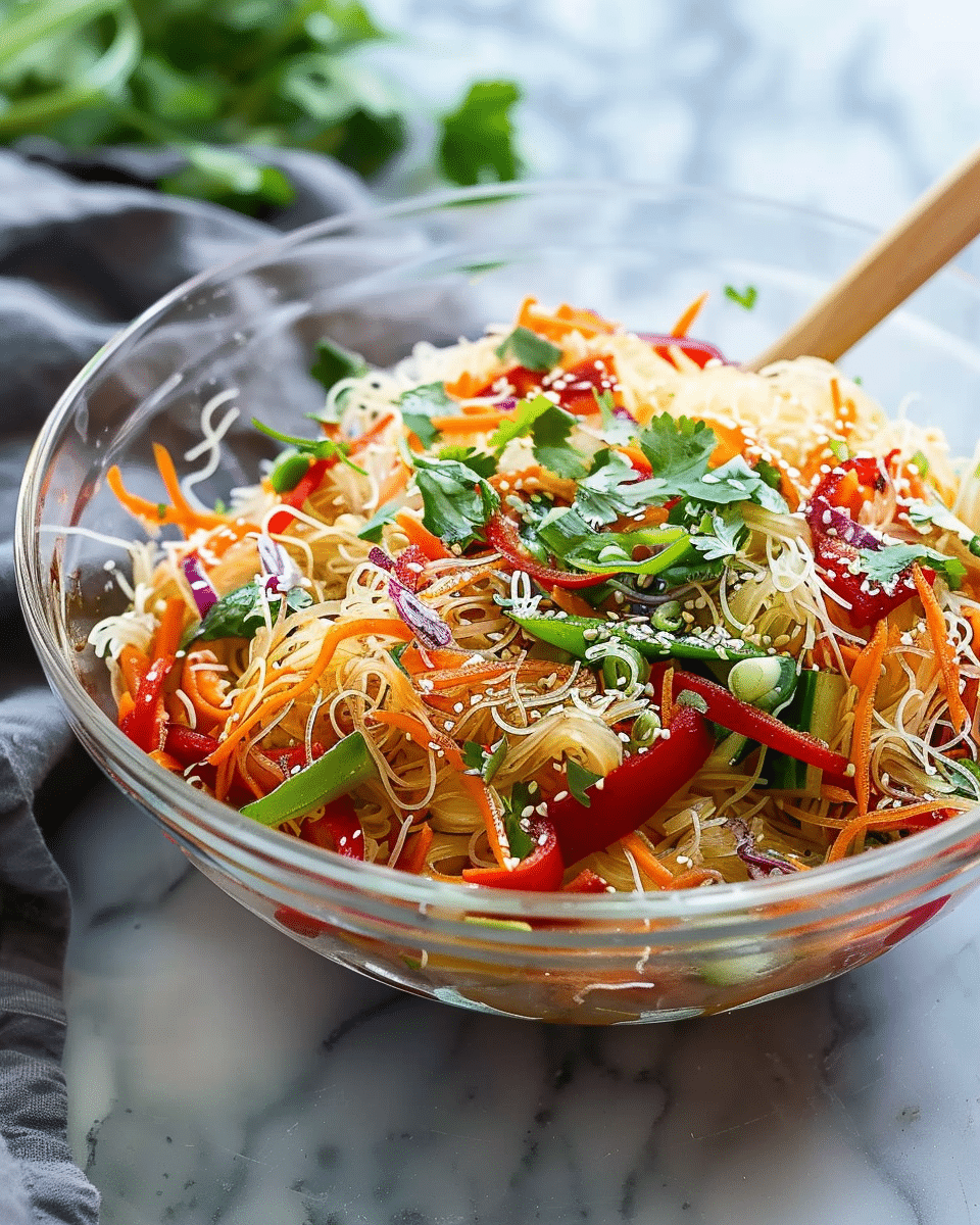 Spring Roll Salad with Spicy Ginger