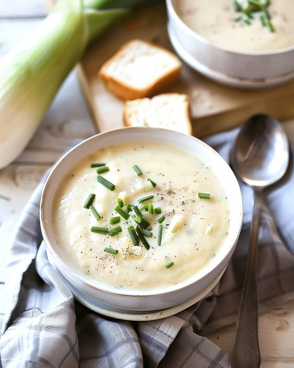 Slow Cooker Potato Leek Soup