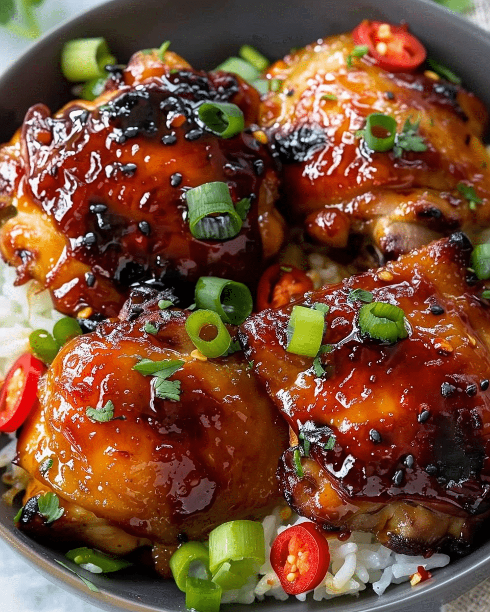 Sticky Sweet Chili Chicken Thighs