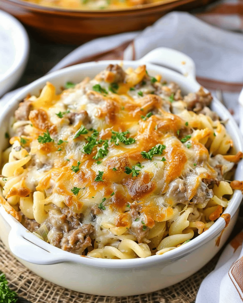 French Onion Beef Casserole