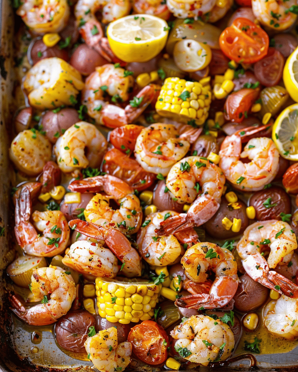Sheet Pan Shrimp Boil