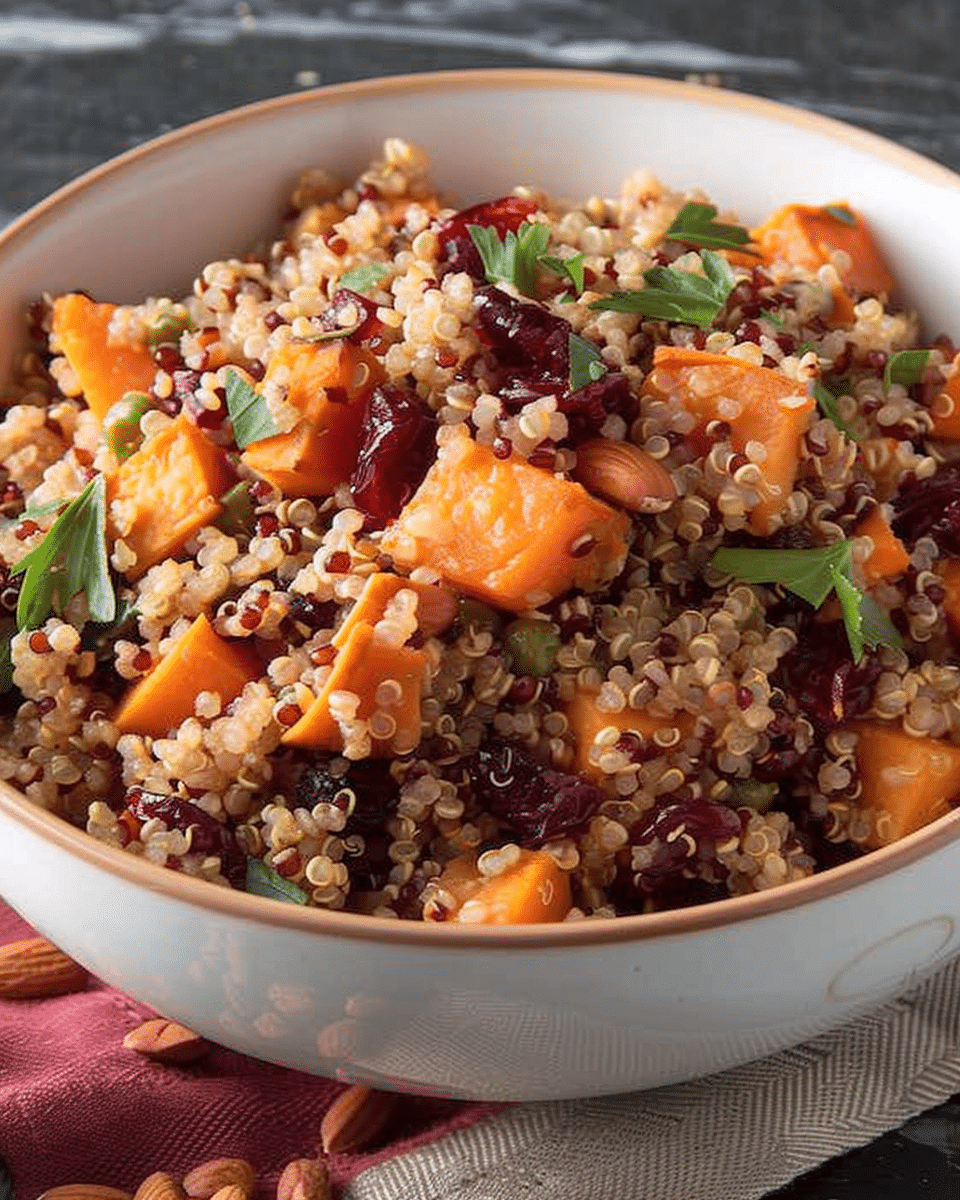 Sweet Potato Cranberry Quinoa