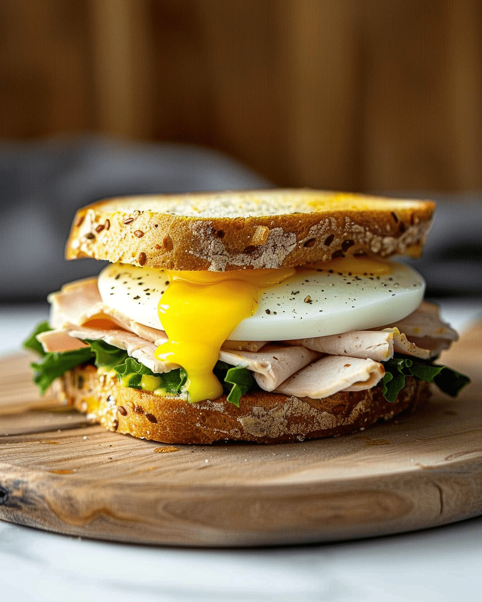 Turkey Egg and Cheese Sandwich